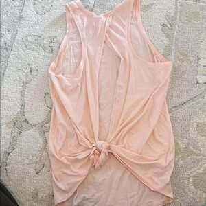 Lululemon Athletica Light Pink Knotted Tank Top